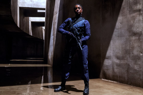 Lashana Lynch’s look in No Time to Die is a far cry from the Bond Girl bikinis of old.