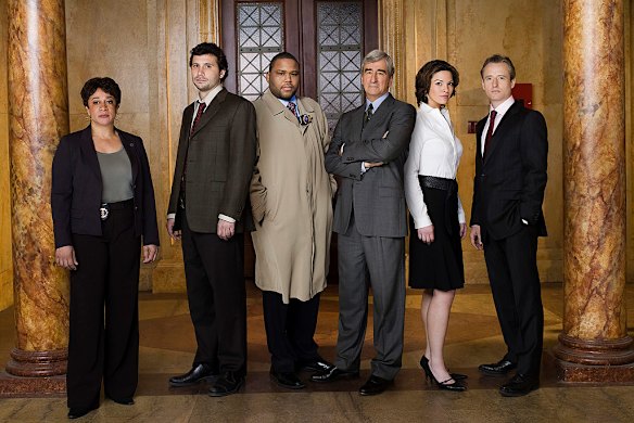 24. The cast of <i>Law & Order</i>, which lasted 20 seasons and spawned a host of franchises.