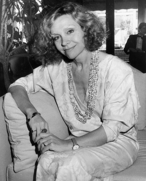 Carla Zampatti at a fashion show in Kingston, Canberra, August 21, 1985.