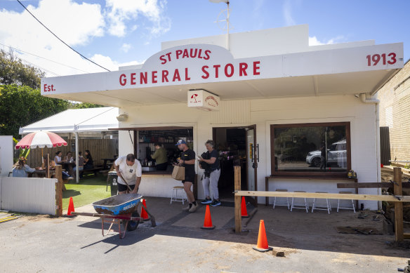 St Paul’s is a gussied-up general store in Sorrento, less than a kilometre from the beach. 

