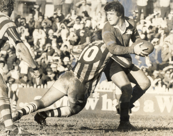 George Piggins during his playing days for South Sydney.