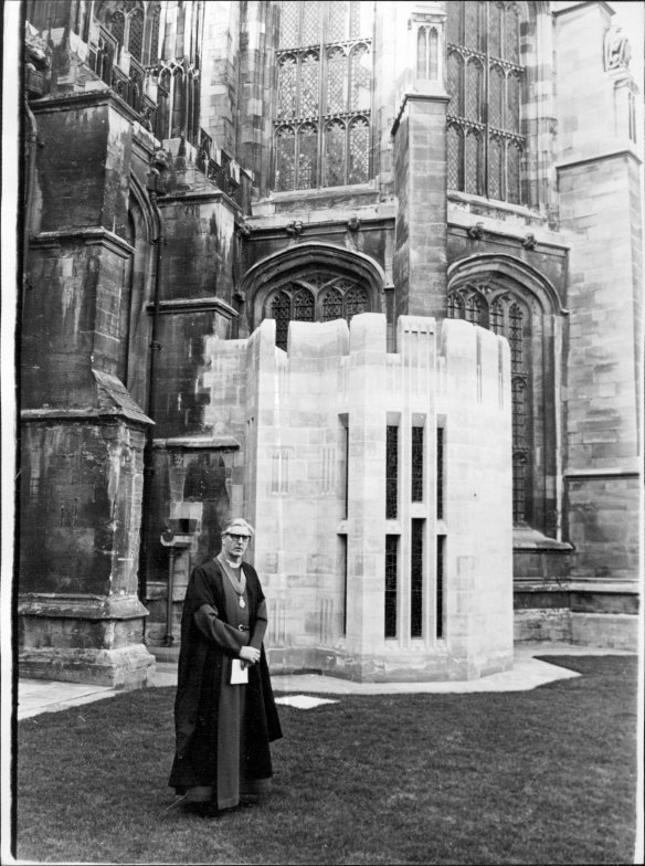 The exterior of the chapel, which was an extension to the St George’s Chapel at Windsor Castle. 