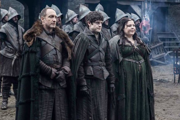 <i>Game of Thrones</i> season 5: Roose Bolton, Ramsay and Walda Frey.