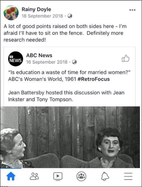 LNP Mundingburra candidate Glenn Doyle has come under fire for a Facebook post about women continuing to work after they are married.