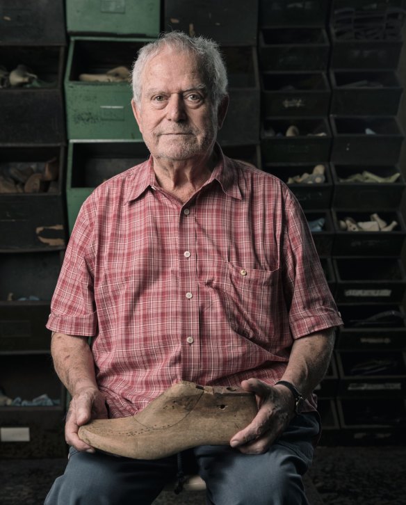 Karandonis began his shoemaking apprenticeship at age 13 in Crete. When he arrived in Australia decades later, 'I had the willingness to teach,' he says.