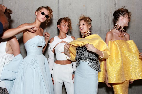 The Maticevski show at Australian Fashion Week in 2016, held at Barangaroo. This is his return to the official schedule.