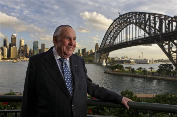 Bill Waterhouse at his home in Kirribilli in May 2010.