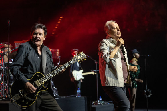 Childhood friends Charlie Burchill (left) and Jim Kerr of Simple Minds.