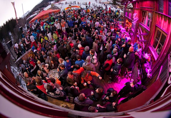 MooserWirt, St Anton, Austria: The MooserWirt is typical ski in, stumble out, dance on tables from mid-afternoon in the sun. There's a DJ and jugs of beers and the usual alpine shots. Be warned, you will have to ski back down to the village once you are done.