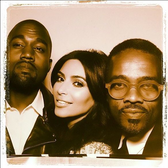 Kanye, Kim and Tony Williams.