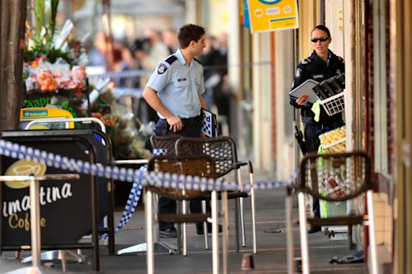 Scene in Union street Ascot Vale where the murder of Des Moran took place.