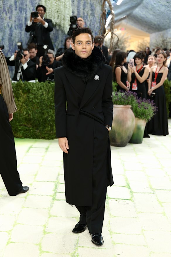 Rami Malek in Saint Laurent.