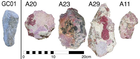 The stone tools were treated with hydrochloric acid before analysis.
