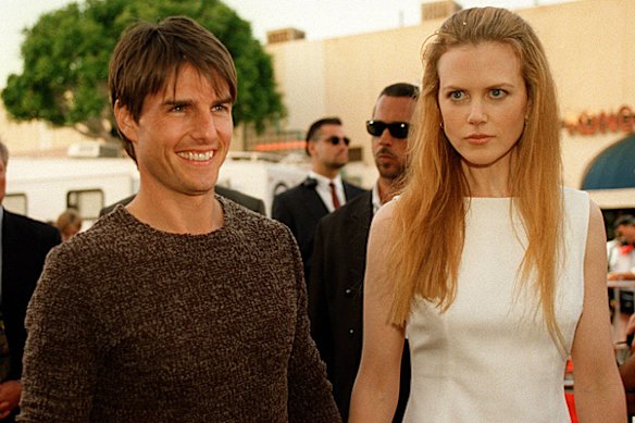 Tom Cruise and Nicole Kidman at the premiere of "Mission:Impossible" in 1996.