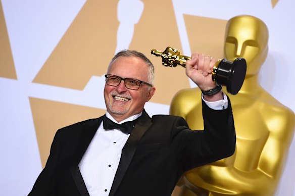 Lee Smith, winner of the Oscar for best film editing for <i>Dunkirk</i>.