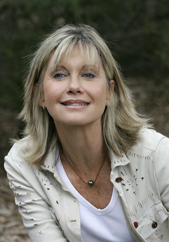Olivia Newton-John attends National Tree Day 10th Anniversary Launch at Sydney Park in 2005. 