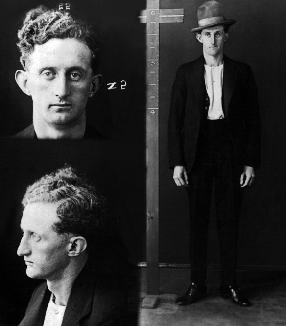 Arrested ... William Cyril Moxley in a police photograph.