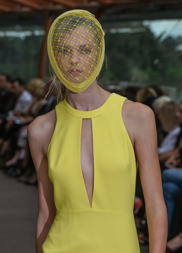 Models on the catwalk for Carla Zampatti's Spring/Summer 2015 collection showcase.