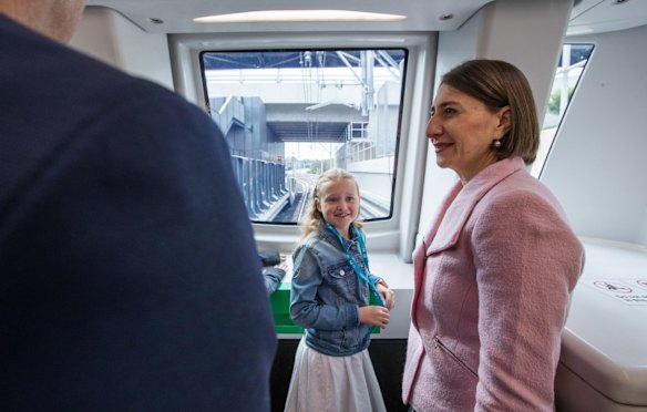 One of the features of the new line are the driverless train, allowing for views from the front and the back of the carriages.
