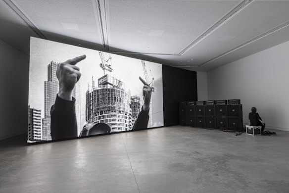 The images are sourced via a stream of words that have been put into an open search across multiple online platforms.