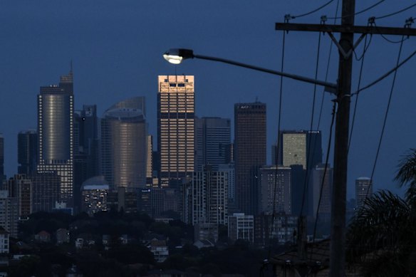 Sydney is set for a day of wind and rain.