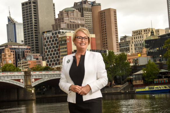 Sally Capp is one of the frontrunners in the race to be Melbourne's new lord mayor. 