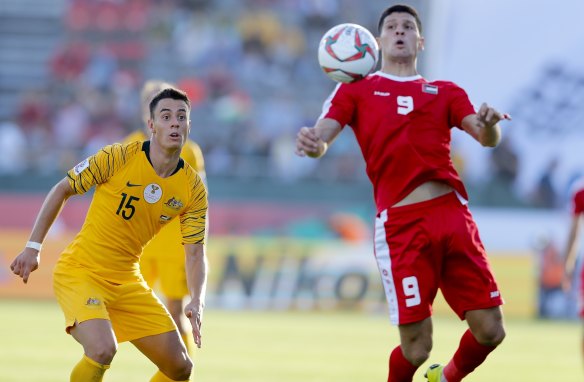 On the rise: Chris Ikonomidis has made a sensational start to his first Asian Cup with the Socceroos.