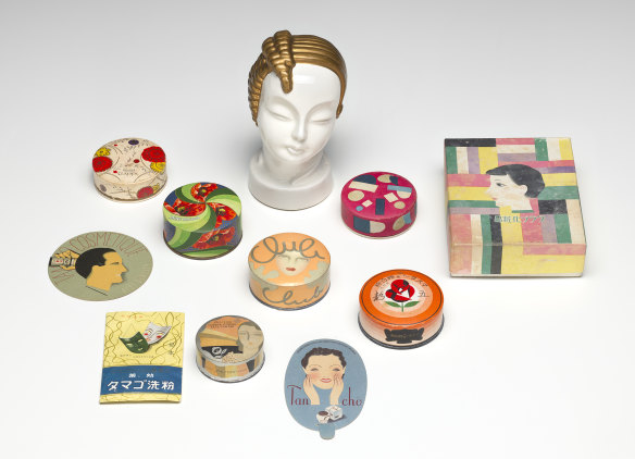 A selection of 1930s cosmetics from <i>Japanese Modernism<i>.