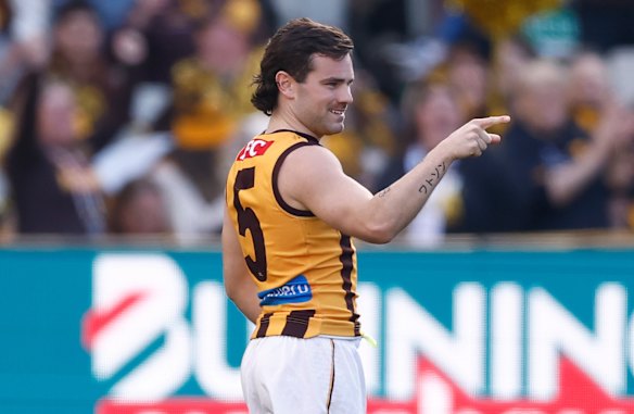 Big game: Nick Watson and his Hawks will have a huge game against Collingwood to deal with.