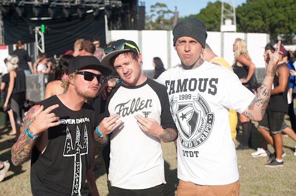 Crowds rocking out at Soundwave.