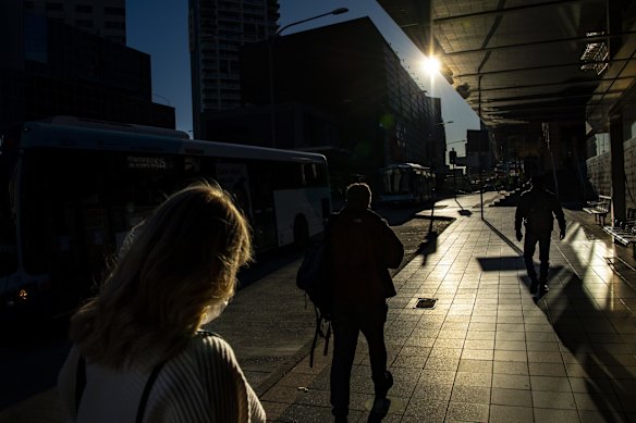 General scenes around Parramatta during Covid-19 lockdown.