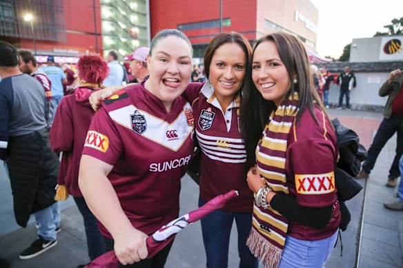 Fans flocked to Suncorp Stadium for the game.  