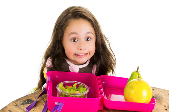 Show your child how to use a lunch box.