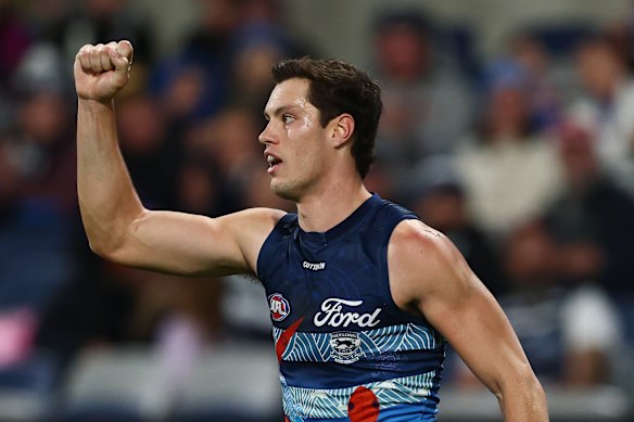 Making his mark: Shannon Neale celebrates a major last year.