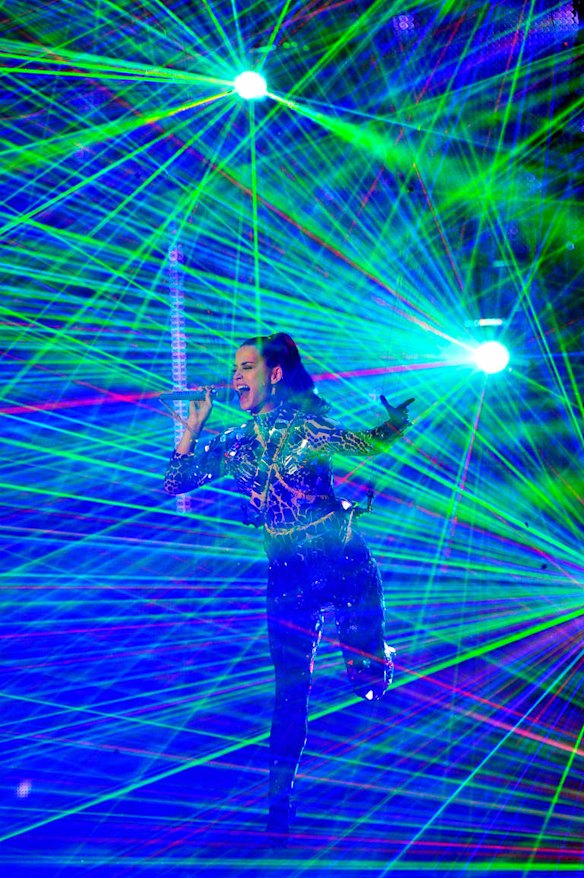 Katy Perry performs onstage during the MTV EMAs 2013.