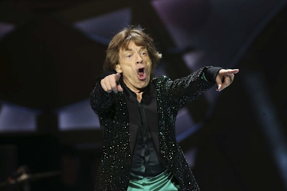 Rolling Stones in concert, at the Rod Laver Arena.