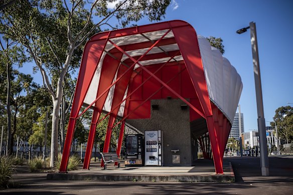 Olympic Amenities Building designed by Durbach Block Jaggers. 
