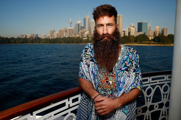 A model poses at the Camilla show at Mercedes-Benz Fashion Week Resort 17 Collections on The Seadeck boat on May 19, 2016 in Sydney, Australia.
