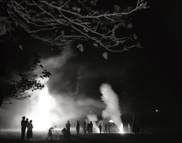 Bonfire night, Waverley, 24 May 1963