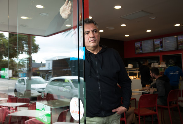 Thomas Boga at his family business, Lashings, on Lyons Road, Drummoyne. 