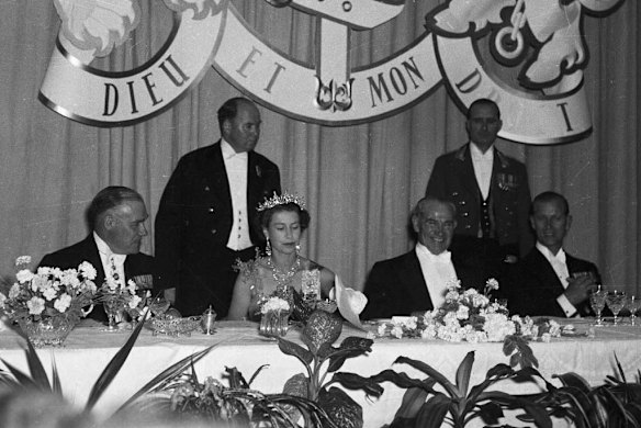 Queen Elizabeth II attends a function in Sydney.