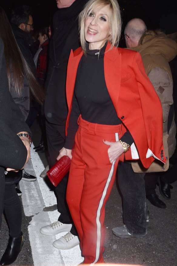Judith Light outside the Calvin Klein fashion show at the Fashion Week in New York.