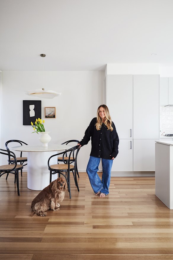 “The light, from Zara Home UK, cost double its worth in postage but I knew it was the perfect ‘hero’ piece to complete my vision,” says Elyce Lovell. 