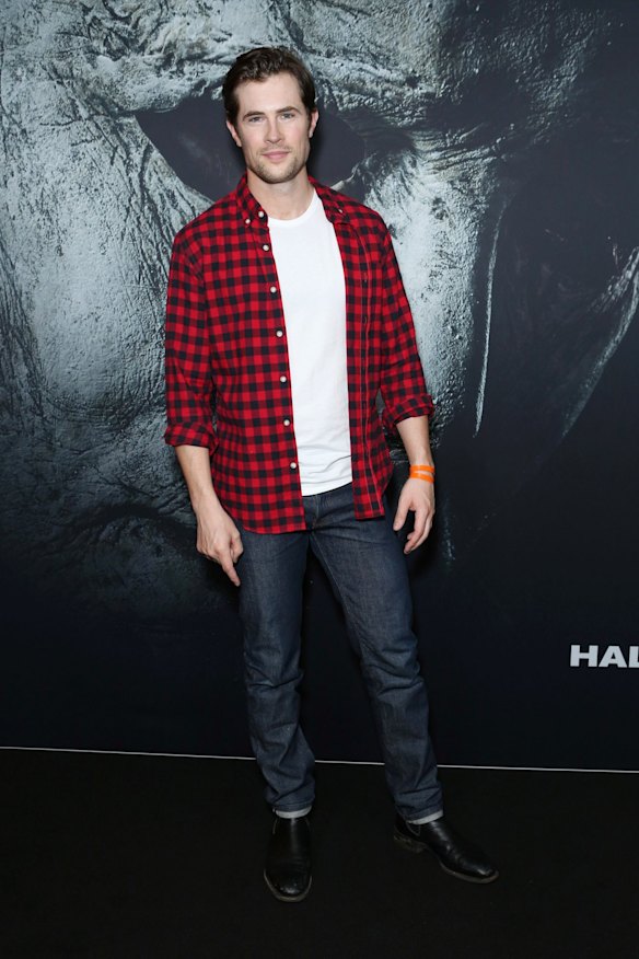 Actor David Berry at the Halloween premiere.