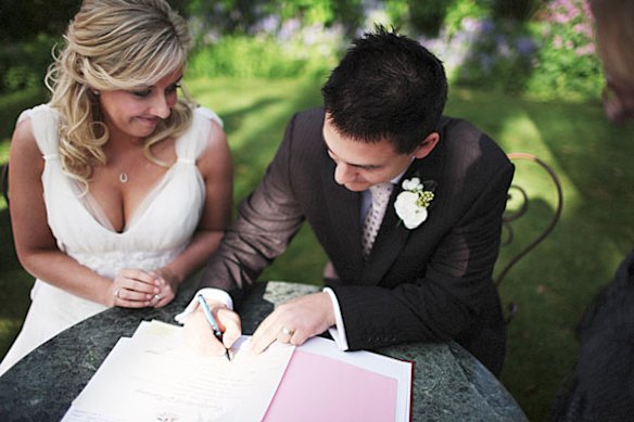 Elesha Foster and Luke Rampling