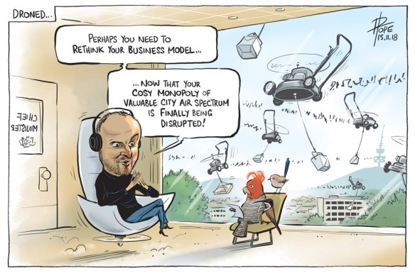 The Canberra Times editorial cartoon for Thursday, November 15, 2018.