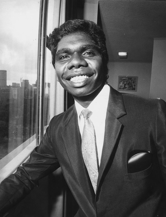 A young seventeen year old actor David Dalaithngu from Arnhem Land Northern Territory poses for a portrait. 