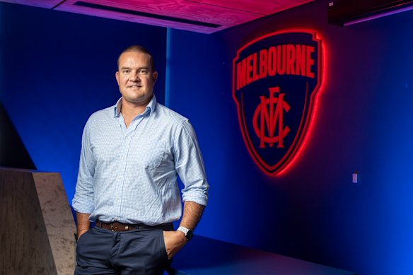 Airing his frustration: Melbourne president Brad Green has called on the Demons to get busy against Fremantle on Saturday.