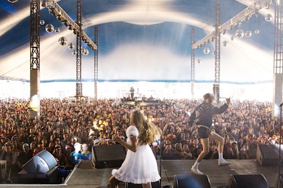 Confidence Man performs