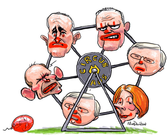 Circus Aus... the many recent prime ministers of Australia.